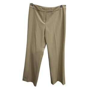 Alberto Makali Womens Metallic Beige Gold Pants Size 10